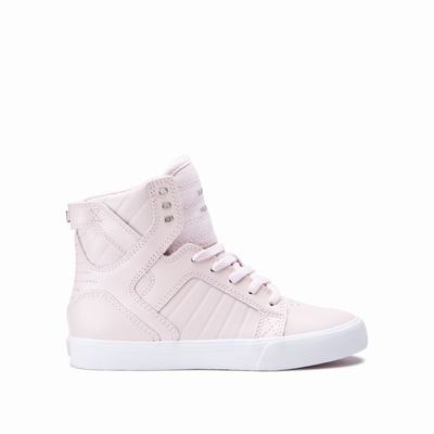 Supra SKYTOP - Lasten Matalavartiset Tennarit - VaaleanPinkki/Valkoinen